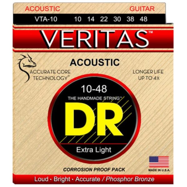 DR Strings Veritas Acoustic VTA-10