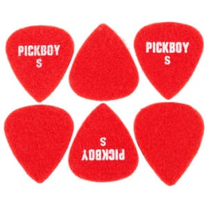 Pickboy Felt Raindrop Red Soft Pick S