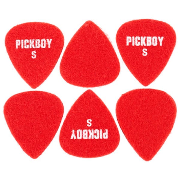 Pickboy Felt Raindrop Red Soft Pick S