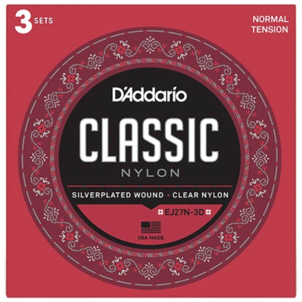 Daddario EJ27N-3D Nylon 3 Pack Daddario EJ27N-3D Nylon 3 Pack