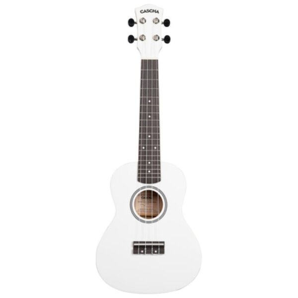 Cascha Concert Uke Linden Set WHT