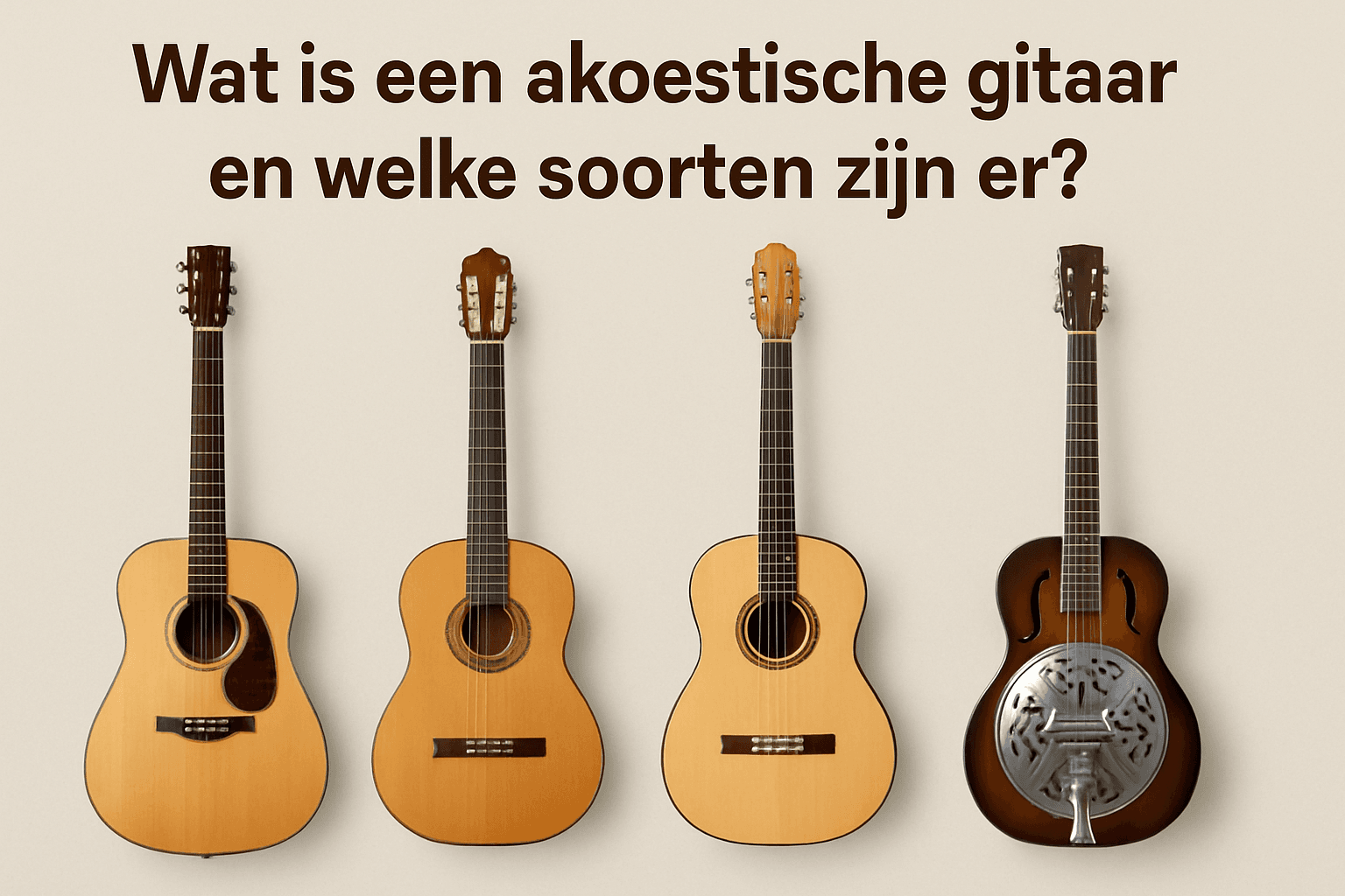 wat is een akoestische gitaar en welke soorten zijn er