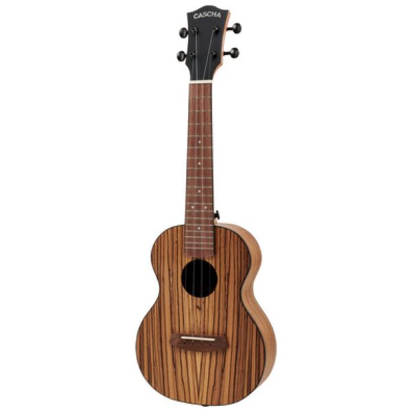 Cascha Concert Ukulele Zebra Wood